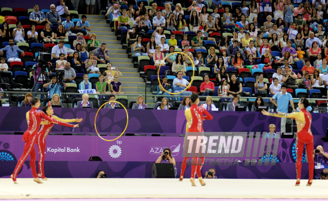 İlk Avropa Oyunları çərçivəsində gimnastika üzrə yarışların növbəti mərhələsi davam edir. Bakı, Azərbaycan, 17 iyun 2015